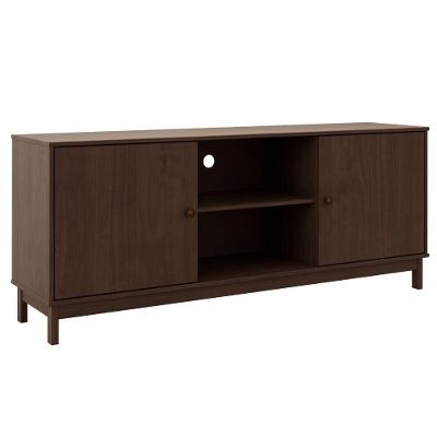 Rack para Tv 1961 para 65 Polegadas 160cm Madeira Maciça Café Milani Movelaria