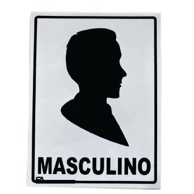 Placa Masculino 15cm X 20cm