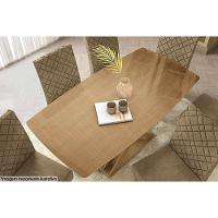 Tampo Mesa Sala de Jantar Madeirado c/ Vidro TA52 90x170cm Off White - Kappesberg - 2