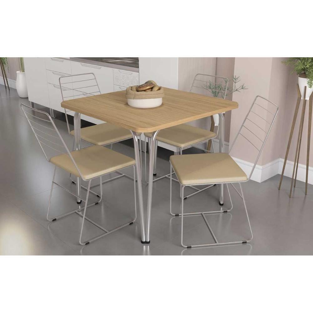 Tampo Mesa Sala de Jantar Madeirado F090 90x90cm Freijó - Kappesberg - 2