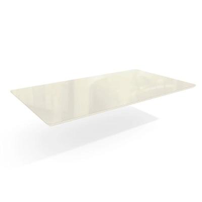 Tampo para Mesa de Jantar Ta26 6 Lugares Retangular Vidro 90x160cm Off White