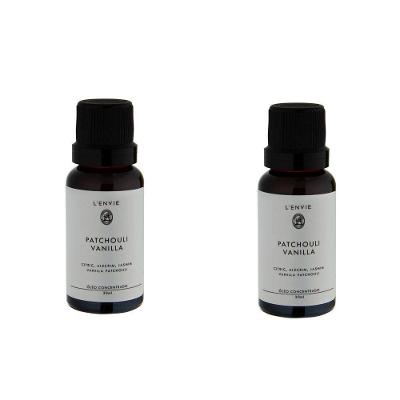 Kit 02 óleos Concentrado Patchouli Vanilla 20ml Lenvie