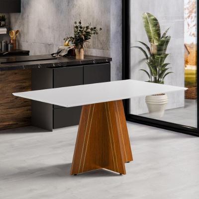 Mesa De Jantar 6 Lugares Multimóveis Cr50248 Cinamomo-off White