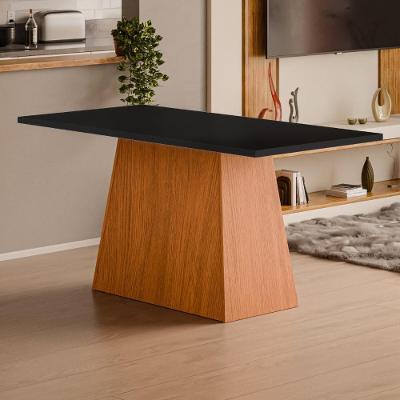 Mesa De Jantar 6 Lugares Multimóveis Cr50228 Cinamomo-preto