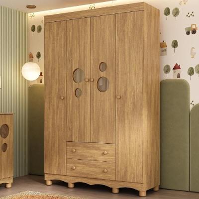 Guarda Roupa Infantil Suspiro MP4811 4 Portas de Bater 2 Gavetas MDP MDF Madeirado Multimóveis