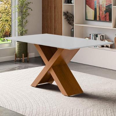 Mesa De Jantar 6 Lugares Multimóveis Cr50236 Cinamomo-off White