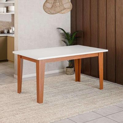 Mesa De Jantar 6 Lugares Multimóveis Cr50225 Cinamomo-off White