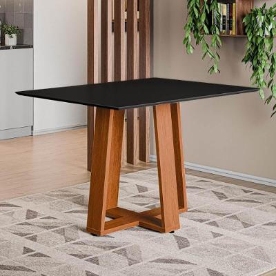 Mesa De Jantar 4 Lugares Multimóveis Cr50240 Cinamomo-preto