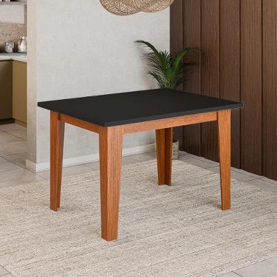 Mesa De Jantar 4 Lugares Multimóveis Cr50224 Cinamomo-preto