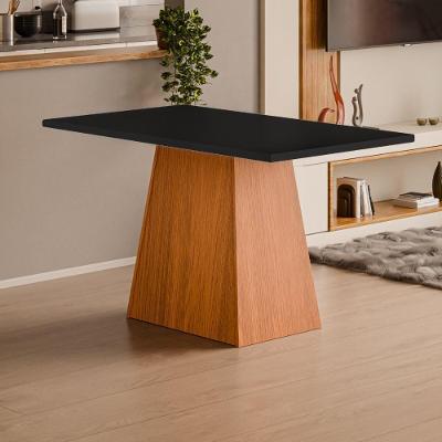 Mesa De Jantar 4 Lugares Multimóveis Cr50227 Cinamomo-preto