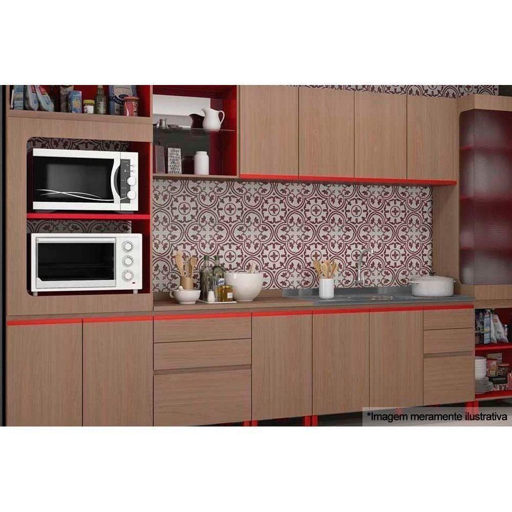 Tampo p/ Balcão Cozinha  E603 60cm Nogal - Kappesberg - 2