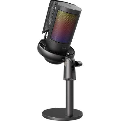 Microfone Gamer Fortrek Mic10 USB com Padrao Cardioide para Streaming e Gravacao Preto