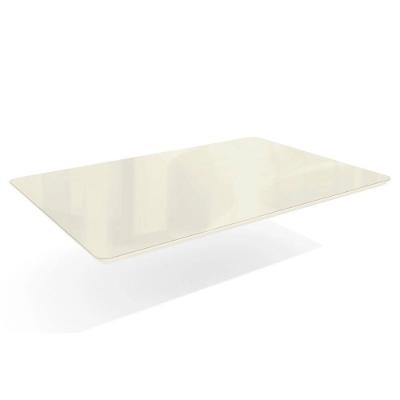 Tampo Mesa Sala de Jantar Madeirado c/Vidro TA31 80x120cm Off White - Kappesberg