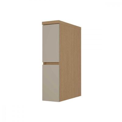 Balcão Porta Condimento Condessa MDF 20cm Carvalho Greige Nesher Móveis