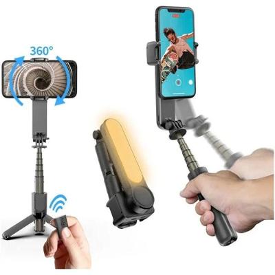 Gimbal Estabilizador Peining L08 para Celular com Tripé Controle Remoto Bluetooth Preto