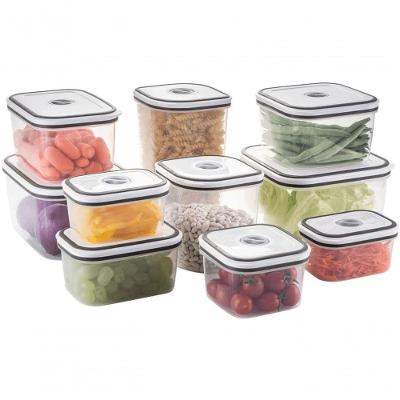 Kit 10 Potes Hermeticos Porta Mantimentos Plastico Vedacao Silicone Bpa Free Transparente Electrolux