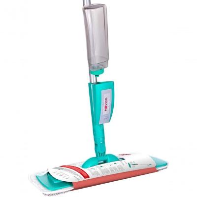Mop Spray Fit para Limpeza Rapida Plastico e Microfibra Cabo Articulado Cinza e Verde Bettanin