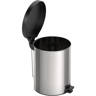 Lixeira New 12L Aco Inox Abertura por Pedal Uso Cozinha e Banheiro Prata Tramontina