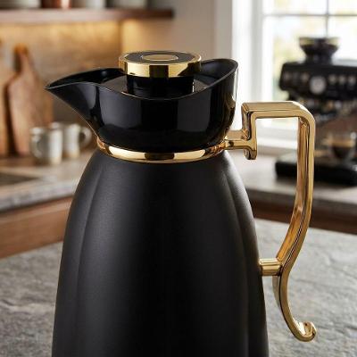 Garrafa Termica Khadija 1L para Bebidas Plastico Fechamento Hermetico Alca Ergonomica Preto