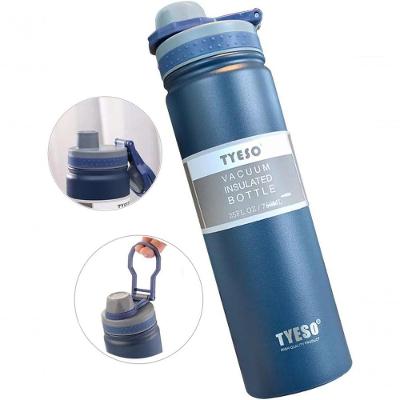 Garrafa Térmica de Água AZUL 1314 800ML Inox 304 Parede Dupla Vácuo Academia Azul LSMI MARKET