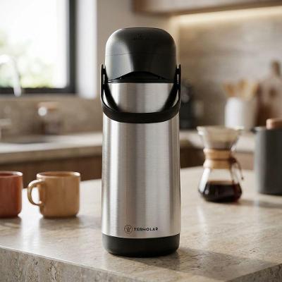 Garrafa Termica Air Pot Slim para Agua 1,8L Aco Inoxidavel Uso Comercial Inox Invicta