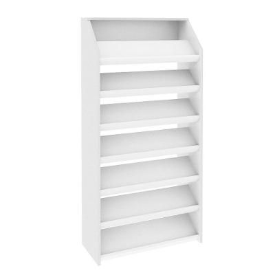Sapateira Decorativa SA3403 6 Prateleiras 67,1cm MDP Branco Gran Belo