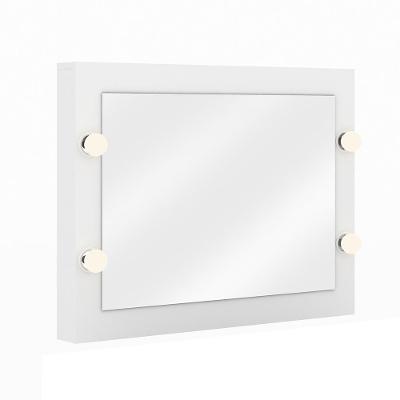 Espelho de Penteadeira Suspensa PE2006 MPD Branco G69 1 Gaveta com LED MDF MDP Gran Belo