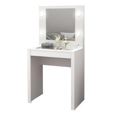 Penteadeira para Quarto Decorativa PE2017 MPD 1 Gaveta MDP Branco Gran Belo