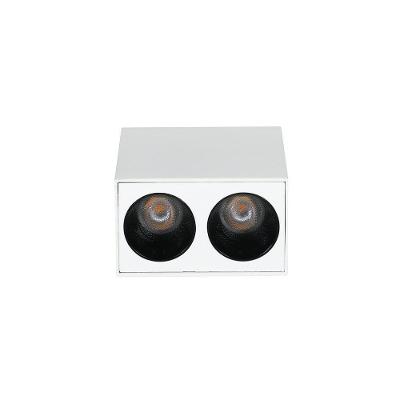 Spot de Sobrepor LED Downlight Ashok 4W 24 graus  IRC 90 3000K Branco e Preto Astraled