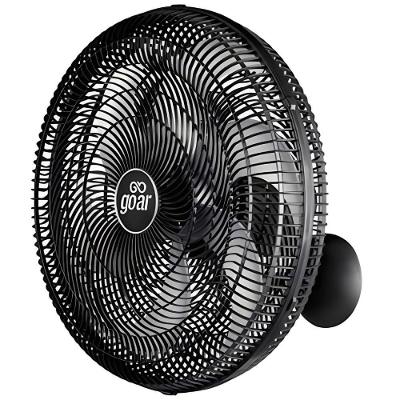 Ventilador de Parede Goar 126W 50cm 6 Pás 3 Velocidades Preto 110V