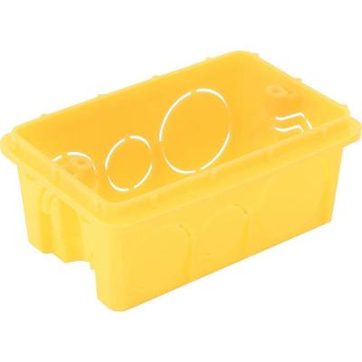 Caixa de Embutir Retangular 4x2 57500044 em PVC Amarelo para Passagem de Fios Tramontina