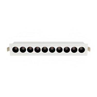 Spot de Embutir LED Downlight Ashok 20W IRC 90 24 graus  Branco e Preto Luz Amarela Astraled