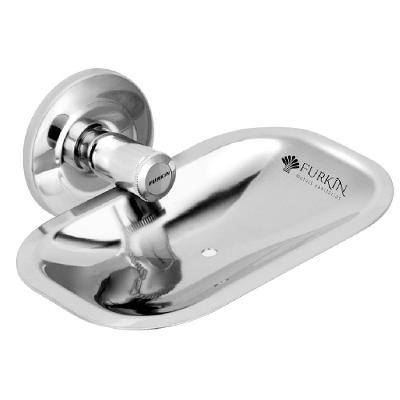 Saboneteira de Parede 1744 Standard Leve para Banheiro Compacta Cor Neutra Furkin