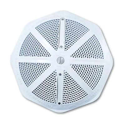 Ralo de Fundo para Piscina de Alvenaria Alta Vazao Encaixe 50mm Branco Brustec Lazer