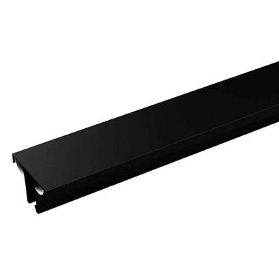 Perfil Arandela para Fita de LED 70mm 2 Metros Preto Nordecor Iluminação