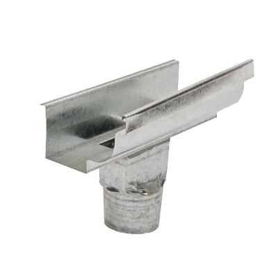 Emenda Moldura C.33 com Bocal 398 Drenagem Pluvial Aco Galvanizado Calha Forte