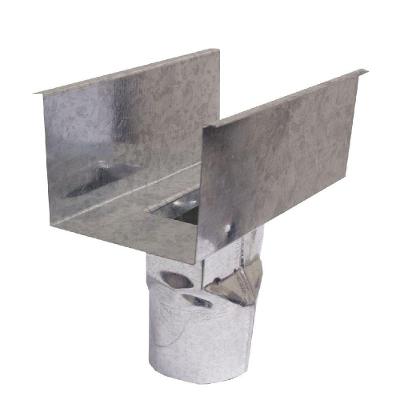 Calha Emenda Quadrada C.28 com Bocal 399 para Escoamento de Agua da Chuva em Aco Galvanizado