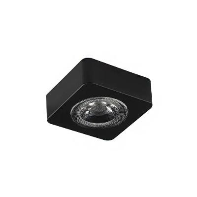 Mini Spot de Sobrepor Nial LED 3W Alto IRC 90 Luz Amarela 3000K Preto Astraled