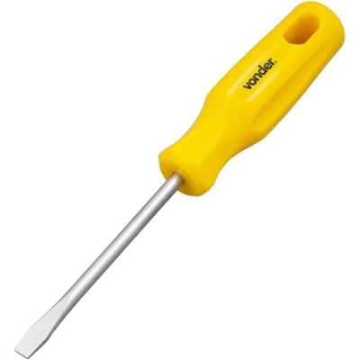 Chave de Fenda J 1-4" X 4" 3070214400 Ponta Magnetizada Cabo Amarelo Vonder