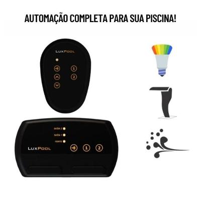 Kit de Iluminacao LED RGB para Piscina Modelo RGB 3 Refletores 9W com Controle Remoto Luxpool