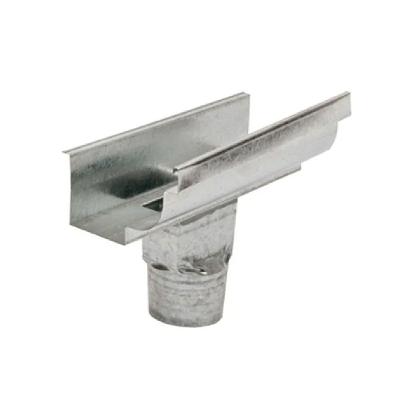 Emenda Moldura com Bocal 397 para Drenagem de Agua em Calha Corte 28 Aco Galvanizado Calha Forte