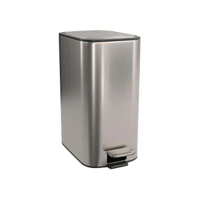 Lixeira com Pedal Suprema 1005.QUA.11.INX 11L Aco Inox Quadrada Inox Deca