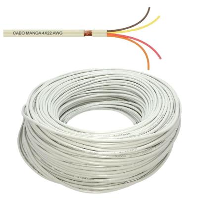 Cabo Manga 4x22 AWG 60 Metros para Automacao e Iluminacao LED RGB Sol e Agua Piscinas e Acessorios