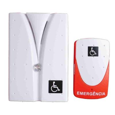 Alarme PNE PCD Audiovisual sem Fio Key West 4241 Azul 100dB com LED para Sanitarios Adaptados