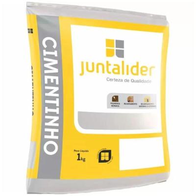 Cimento Cimentinho Branco 1kg para Pequenos Reparos e Rejuntes Acabamento Decorativo Juntalider