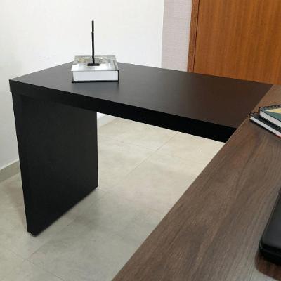 Balcão Extensor Mesa Escritorio Tamburato 890 Preto MDF MDP 90cm Artany