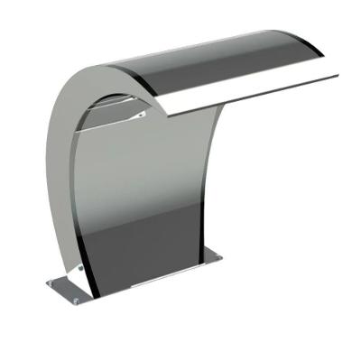 Cascata para Piscina Victória Pratic Jr Efeito Relaxante Aço Inox 304 Escovado Inox Sodramar
