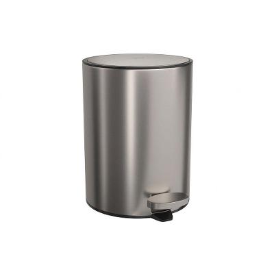 Lixeira Suprema 1005.RED.5.INX 5L Aco Inox com Pedal Tampa Slow Close Inox Deca