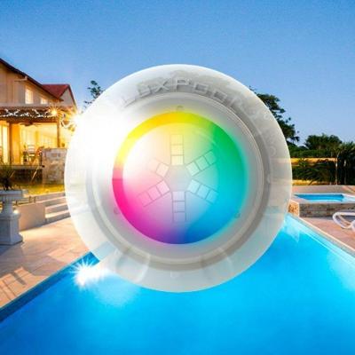 Refletor LED Piscina Power Led 9W RGB Iluminacao Multicolorida IP68 Branco 12V Luxpool