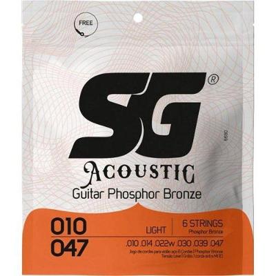 Encordoamento Violão Aço .010 Light Phosphor Bronze Sg